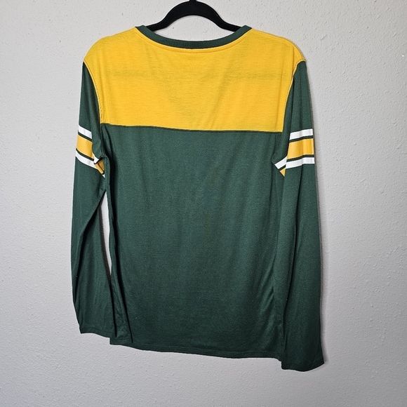 Colosseum Womens XXL Baylor University Bears Green Yellow Long Sleeve Tee Shirt - Picture 8 of 10